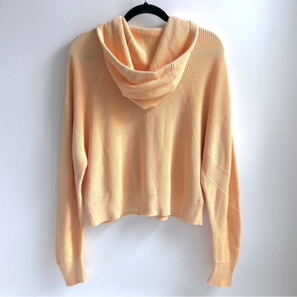 Rag & Bone Archetype Demi Hoodie Sweater Jacket Yellow Size Large - Picture 5 of 15